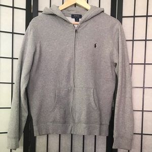 Polo XL(18-20) junior Grey front zip hoodie